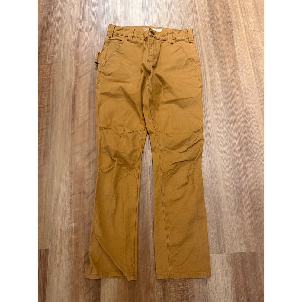Carhartt Rugged Flex Work Pants Mens 30x30 Brown Straight Fit Canvas Utility